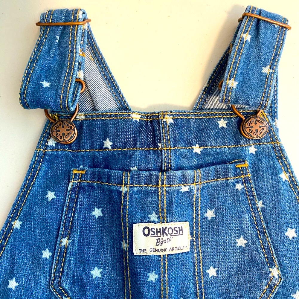 Girls Oshkosh Star Overalls Shorts